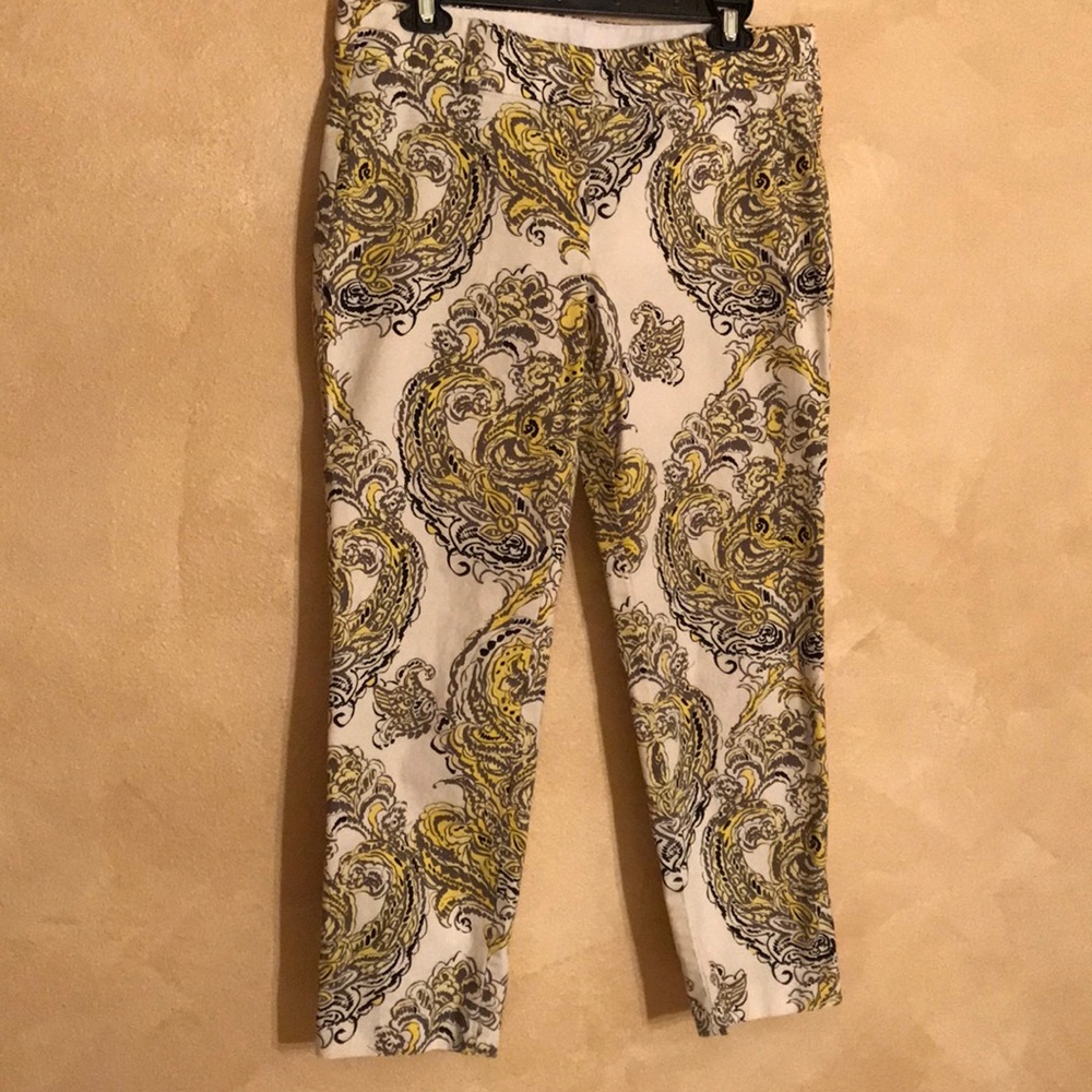 Ann Taylor Crops. 98% cttn, 2% spndx 3 1/2” zipper